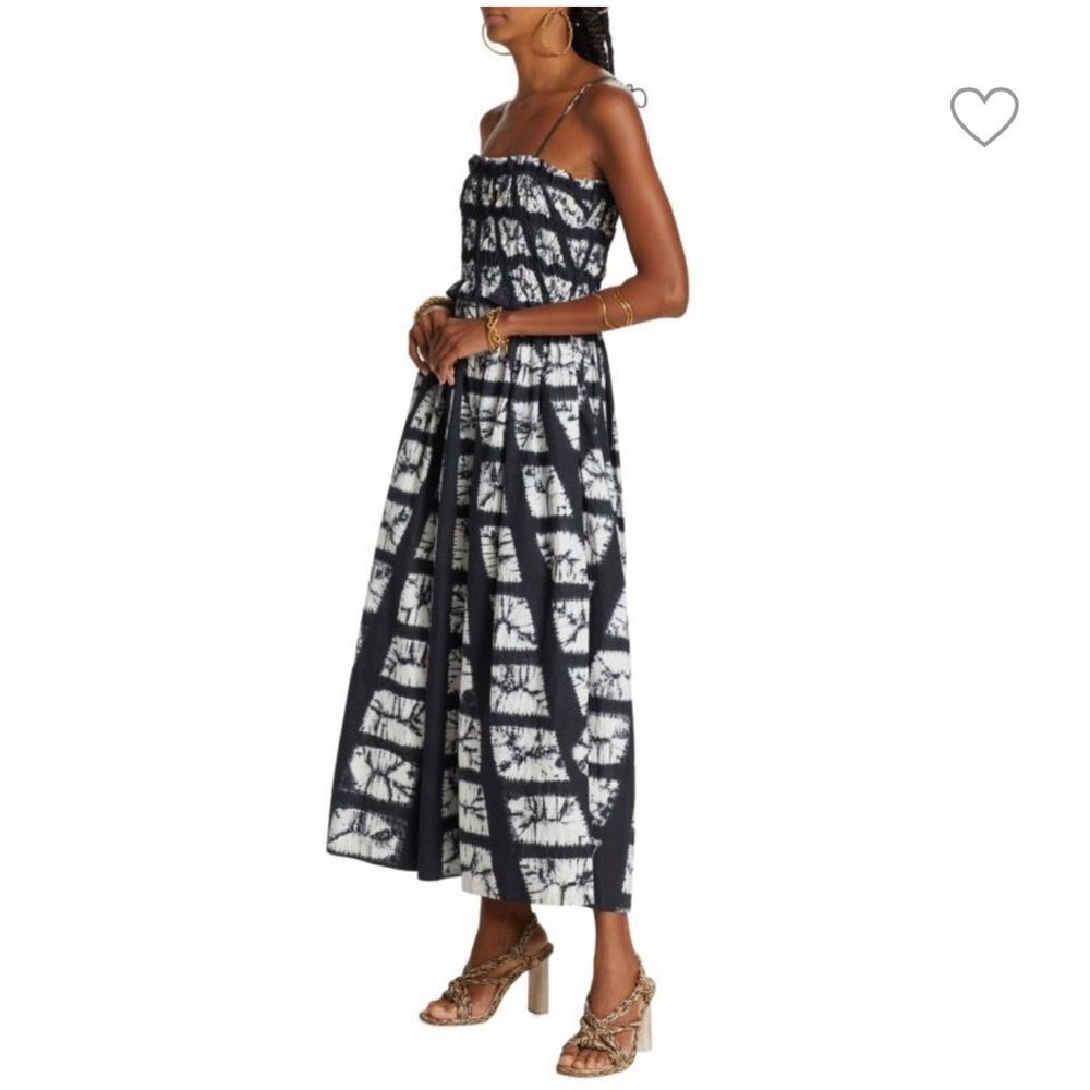 Ulla Johnson Black and White Midi Dress